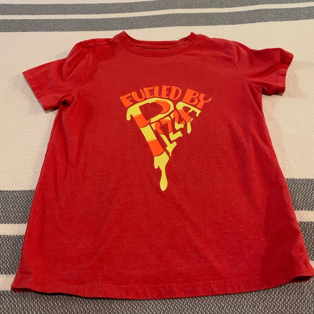 Cat & Jack brand boy’ 6/7 PIZZA shirt.